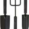 3-Piece Tool Set - Trowel Transplanter Cultivator Rust-Resistant Steel Heads Ergonomic Handles