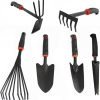 Large Tool Set with Non-Slip Rubber Handle - 6 Piece Heavy Duty