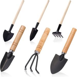Small Tool Set 6 Pieces Iron Kit Including Hand Shovel Transplant Shovel