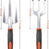 Set 2 Pack Heavy Duty Tools Set Include Shovel and Hand Rake