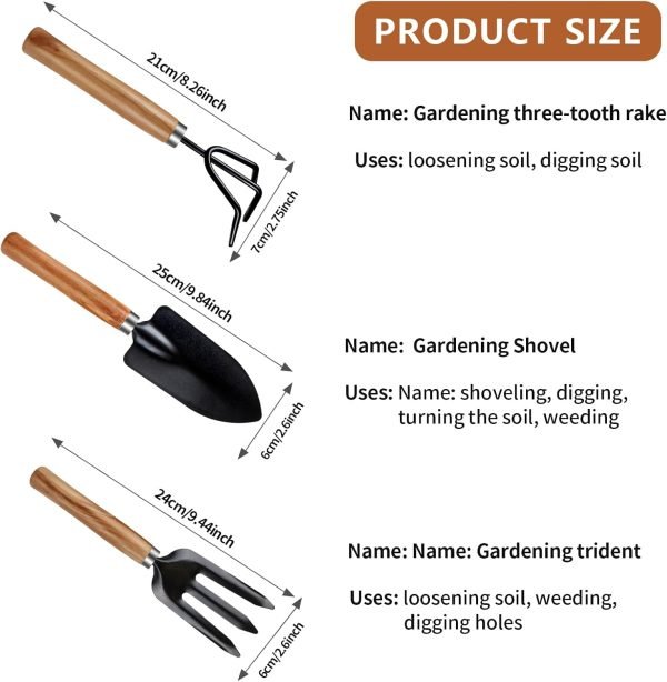 3Pcs Tools Lightweight Duty Tools Gardending Hand Tools Kit for Succulents Home