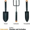 3-Piece Tool Set - Trowel Transplanter Cultivator Rust-Resistant Steel Heads Ergonomic Handles
