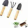 61myPmbPiWL._AC_SL1500_.jpg 3-Piece Mini Tool Set Indoor Plant Care Kit with Wood Handle Black