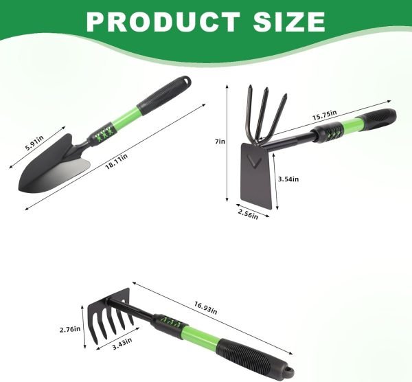 61r86PRDmL._AC_SL1500_.jpg Set 3 Pack Lightweight Heavy Kit Including Hand Shovel Transplant Shovel and