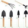 Small Tool Set 6 Pieces Iron Kit Including Hand Shovel Transplant Shovel