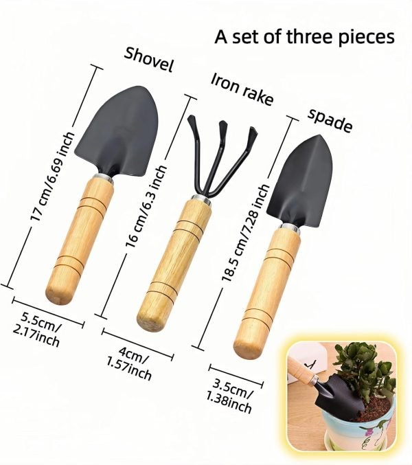 714r2lI-uEL._AC_SL1500_.jpg 3-Piece Mini Tool Set Indoor Plant Care Kit with Wood Handle Black