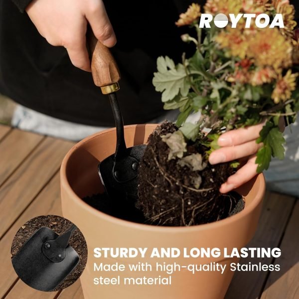 Set 5PCS Tools Stainless Steel Heavy Duty Hand Cultivator Hoes Shovel Trowel