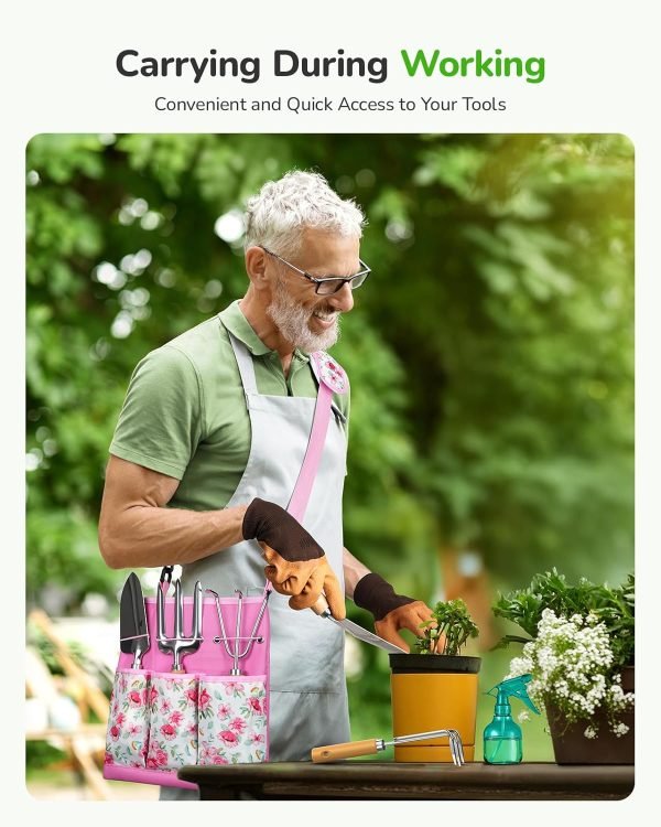 Tool Set 11-Piece Heavy Duty Tools with Ergonomic Canvas Shoulder Crossbody Bag