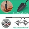 719quuT7d8L._AC_SL1500_.jpg Set 5-Piece Heavy Duty Tools Kit with Extendable Handle Metal Trowel Cultivator