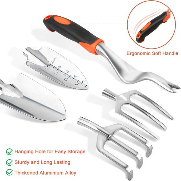 Set 8 Piece Tools Set with Non Slip Ergonomic Handle Heavy Duty