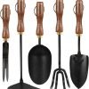 Set 5PCS Tools Stainless Steel Heavy Duty Hand Cultivator Hoes Shovel Trowel