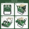 Set 10 Piece Kit with Heavy Duty Folding Stool Detachable Storage Tote