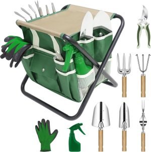71TCb6pJ6zL._AC_SL1500_.jpg Set 10 Piece Kit with Heavy Duty Folding Stool Detachable Storage Tote
