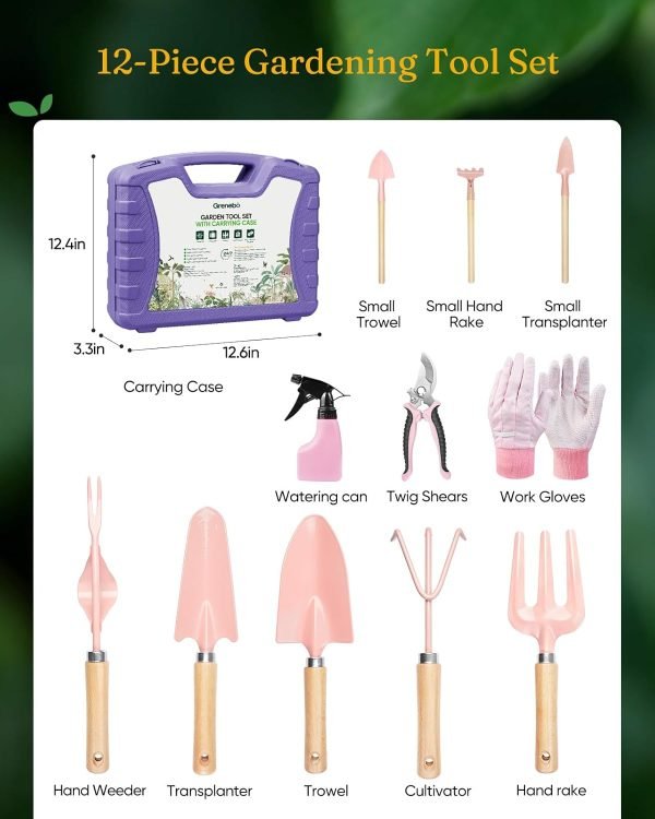 12-Piece Tool Set for Men Rust-Proof & Heavy-Duty Hand Tools with Sturdy