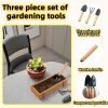 71YsVMmd11L._AC_SL1500_.jpg 3-Piece Mini Tool Set Indoor Plant Care Kit with Wood Handle Black