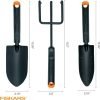 3-Piece Tool Set - Trowel Transplanter Cultivator Rust-Resistant Steel Heads Ergonomic Handles