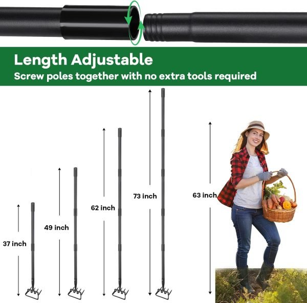 71bmw7l4o4L._AC_SL1500_.jpg Hoe 72 Inch Soil Tiller Cultivator Stirrup Hoe Heavy Duty 2-in-1 Tool