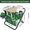 Set 10 Piece Kit with Heavy Duty Folding Stool Detachable Storage Tote