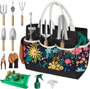 71ee9sjD6OL._AC_SL1500_.jpg 22Pcs Tools Set for Women Heavy Duty Hand Tool Kit Gardener Gifts