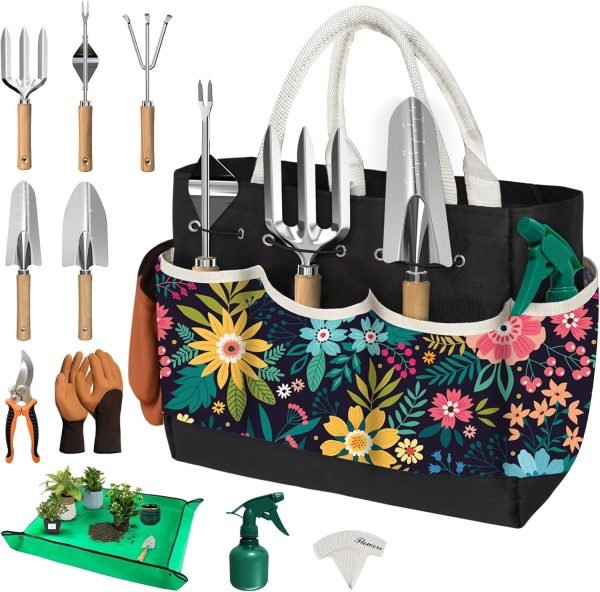 22Pcs Tools Set for Women Heavy Duty Hand Tool Kit Gardener Gifts