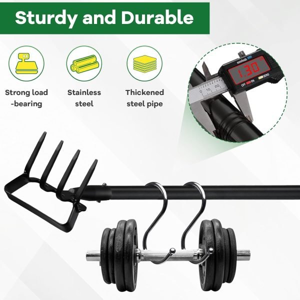 71mJcUpISjL._AC_SL1500_.jpg Hoe 72 Inch Soil Tiller Cultivator Stirrup Hoe Heavy Duty 2-in-1 Tool