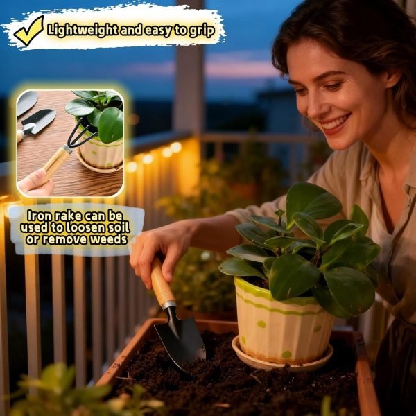 71piOc5pRLL._AC_SL1500_.jpg 3-Piece Mini Tool Set Indoor Plant Care Kit with Wood Handle Black