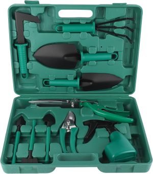Set 10 Piece - Hand Tool with Ergonomic & Durable Tools Organizer