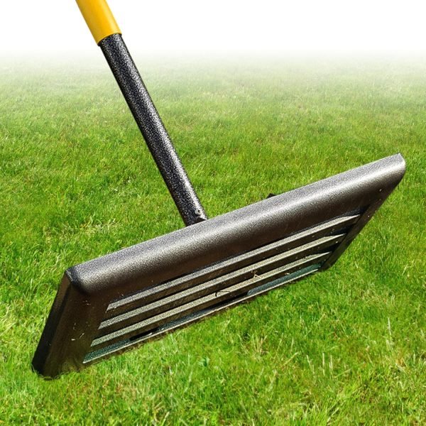 Leveling Rake with 17x10in Heavy-Duty Stainless Steel Head & 60" Adjustable Handle