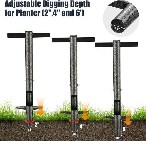 81Eyf-ZthuL._AC_SL1500_.jpg Tool 33.5 inch Long Handle Sod Plugger to Dig Hole Heavy Duty