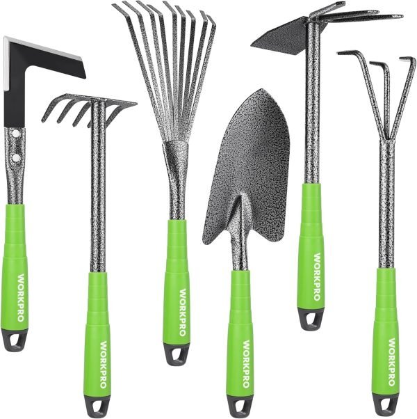 6-Piece Tool Set Heavy Duty Hand Tools with Soft Rubber Handle Including