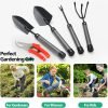 81M5kwyLiRL._AC_SL1500_.jpg Set 5-Piece Heavy Duty Tools Kit with Extendable Handle Metal Trowel Cultivator