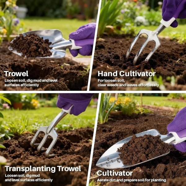 Tool Set 10 Pcs Heavy Duty Tool Kit Women Gift Set Aluminum