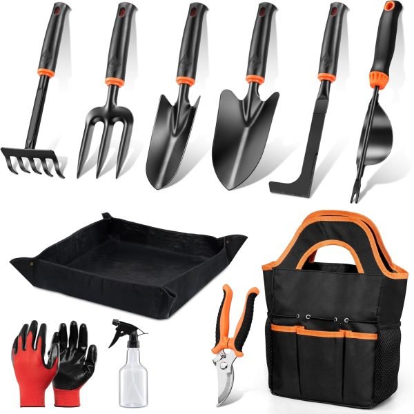 Tools Set 11 Pcs Supplies Hand Tool Kit for Women Men Gardeners
