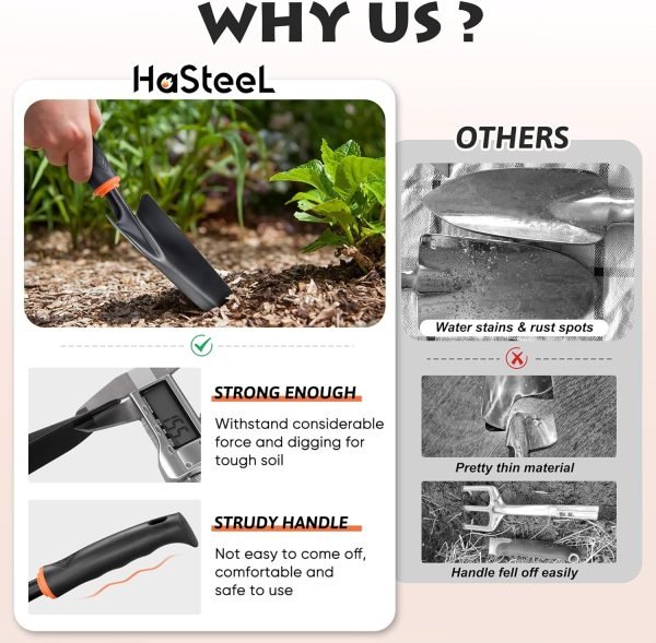 Tools Set 11 Pcs Supplies Hand Tool Kit for Women Men Gardeners