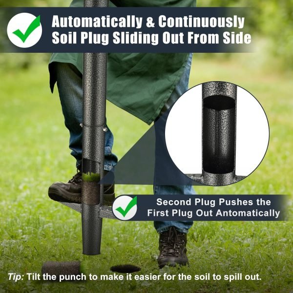 81fu2ixjGL._AC_SL1500_.jpg Tool 33.5 inch Long Handle Sod Plugger to Dig Hole Heavy Duty