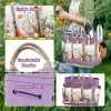 9-Piece Heavy-Duty Tools Set Stainless Steel Hand Tools with Purple Floral Tote