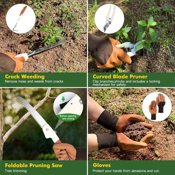 91QxG4yTxRL._AC_SL1500_.jpg Tool Set 10 Pcs Heavy Duty Hand Tool Kit for Women Aluminum