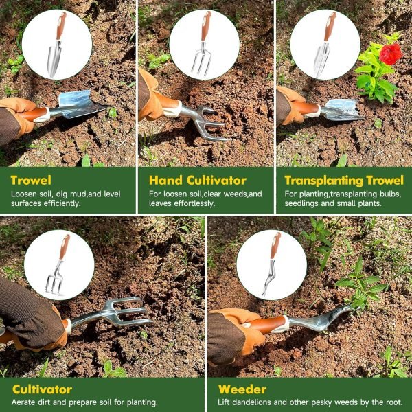 91mjcDAUySL._AC_SL1500_.jpg Tool Set 10 Pcs Heavy Duty Hand Tool Kit for Women Aluminum